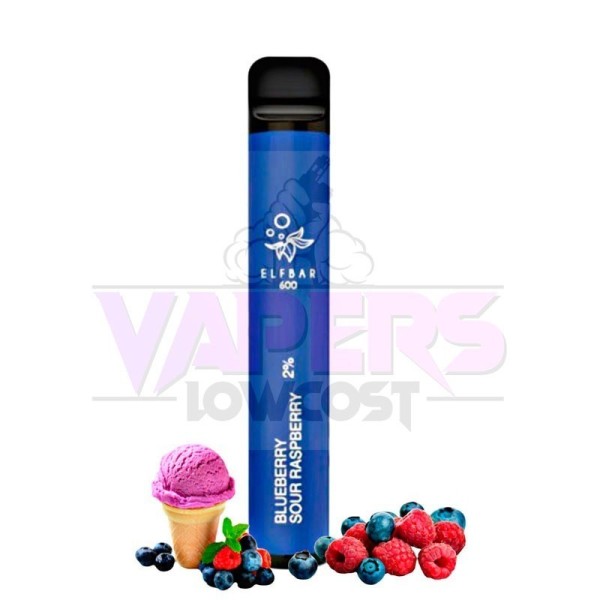 Blueberry Sour Raspberry Pod Desechable 550mah 2ml Elf Bar (20mg)