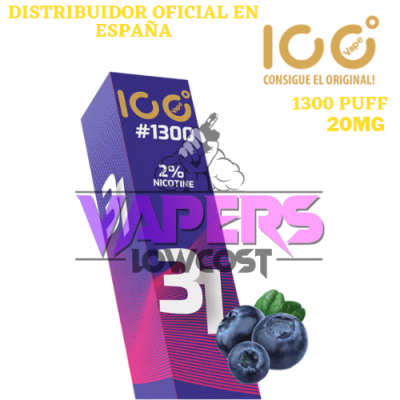 Arándano 1300 Puff Ice Vape (20mg)