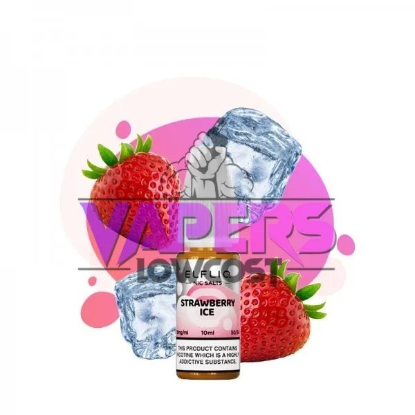 Strawberry Ice Nic Salt 10ml – Elfliq By Elf Bar