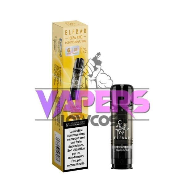 Paquete De 2 Cápsulas ELFA Pro 2ml 20mg ElfBar – Piña Limón