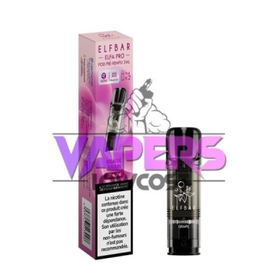 Paquete De 2 Cápsulas ELFA Pro 2ml 20mg Elf Bar – Fresa Uva