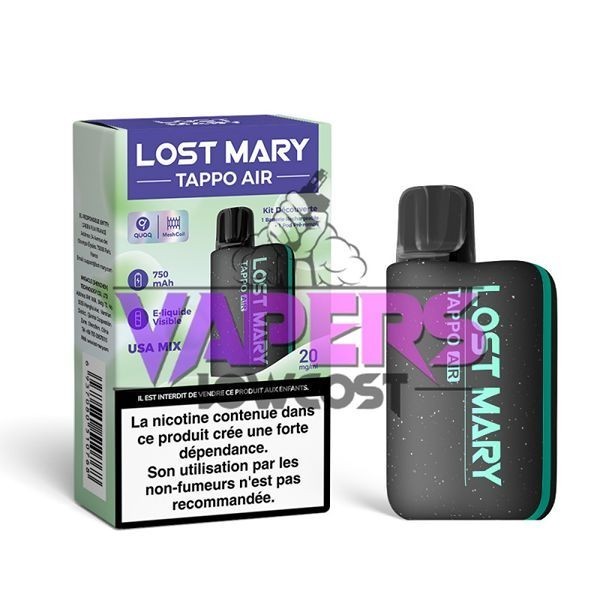 Lost Mary Tappo Air Discovery Kit – Black – USA Mix –