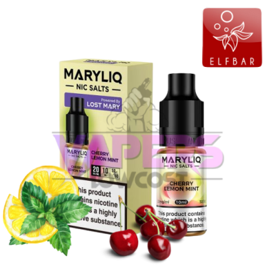 Lost Mary Maryliq - Cherry Lemon Mint - 10ml Nic Salt E-Liquid (20mg)