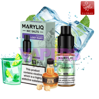 Lost Mary Maryliq - Lime Rum - 10ml Nic Salt E-Liquid (20mg)