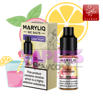 Lost Mary Maryliq - Pink Lemonade - 10ml Nic Salt E-Liquid (20mg)