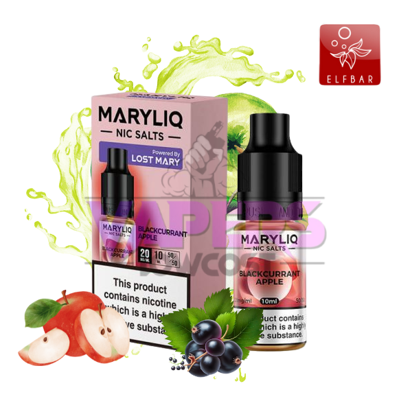 Lost Mary Maryliq - Blackcurrant Apple - 10ml Nic Salt E-Liquid (20mg)