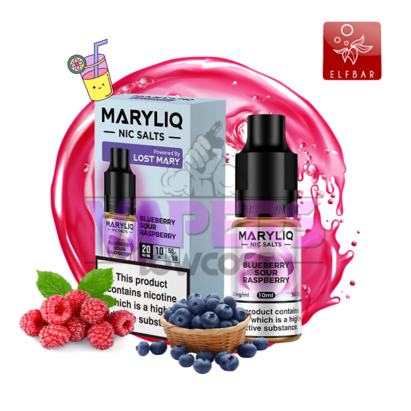 Lost Mary Maryliq - Blueberry Sour Raspberry - 10ml Nic Salt E-Liquid (20mg)