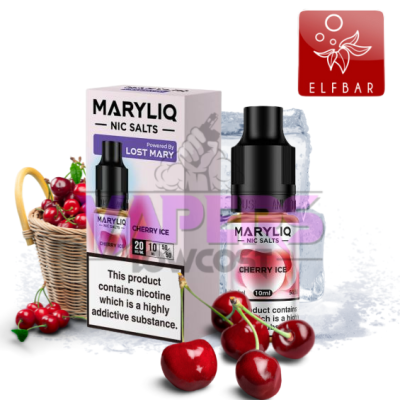 Lost Mary Maryliq - Cherry Ice - 10ml Nic Salt E-Liquid (20mg)