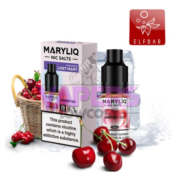 Lost Mary Maryliq - Cherry Ice - 10ml Nic Salt E-Liquid (20mg)