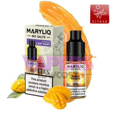 Lost Mary Maryliq - Triple Mango 10ml -  Nic Salt E-Liquid (20mg)