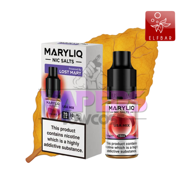 Lost Mary Maryliq - USA Mix - 10ml Nic Salt E-Liquid (20mg)