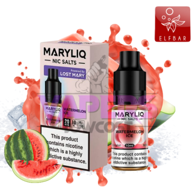 Lost Mary Maryliq - Watermelon Ice 10ml - Nic Salt E-Liquid (20mg)