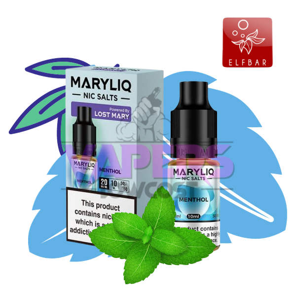 Lost Mary Maryliq - Menthol 10ml - Nic Salt E-Liquid (20mg)