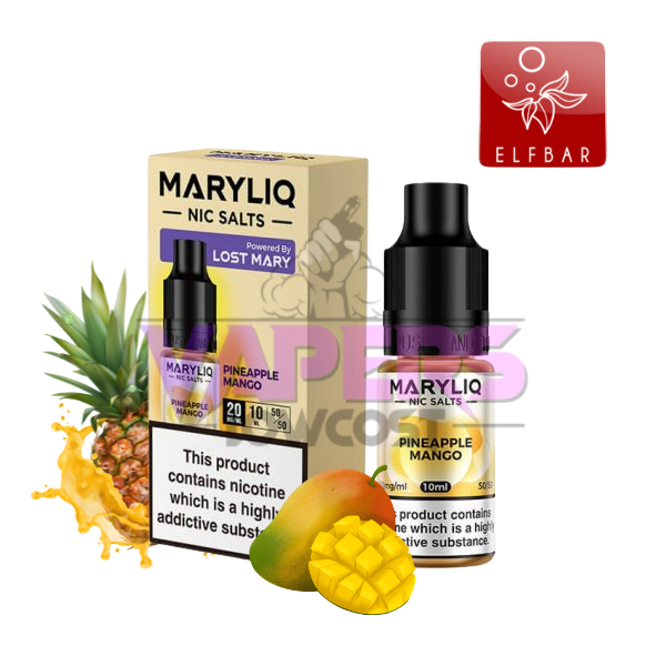 Lost Mary Maryliq - Pineapple Mango - 10ml Nic Salt E-Liquid (20mg)