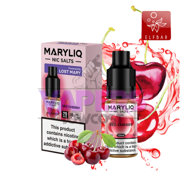 Lost Mary Maryliq - Red Cherry - 10ml Nic Salt E-Liquid (20mg)