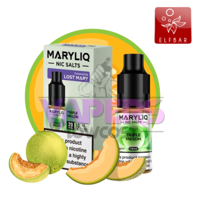 Lost Mary Maryliq - Triple Melon 10ml - Nic Salt E-Liquid (20mg)