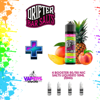 Drifter Bar (Pack Salts) 16ml (Longfill) 60ml 10/15mg Pineapple Peach Mango