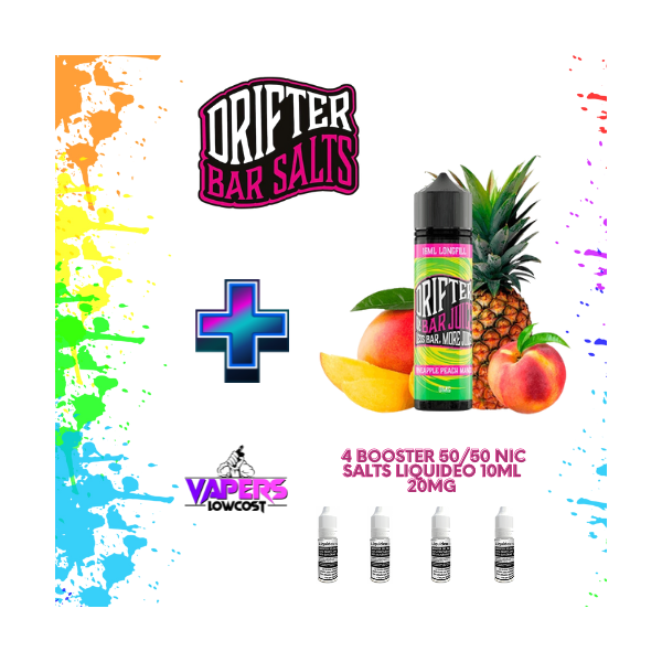 Drifter Bar (Pack Salts) 16ml (Longfill) 60ml 10/15mg Pineapple Peach Mango