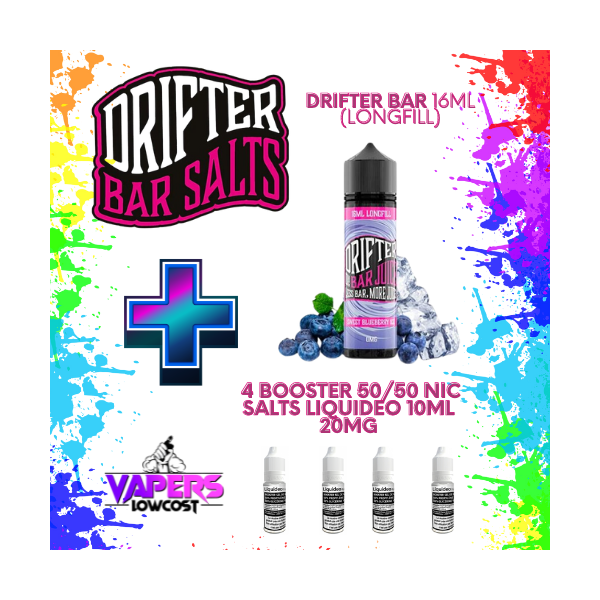 Drifter Bar (Pack Salts) 16ml (Longfill) 60ml 10/15mg Blueberry Ice