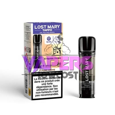 Pod Tappo 2ml 20mg Lost Mary- Classic Crème-