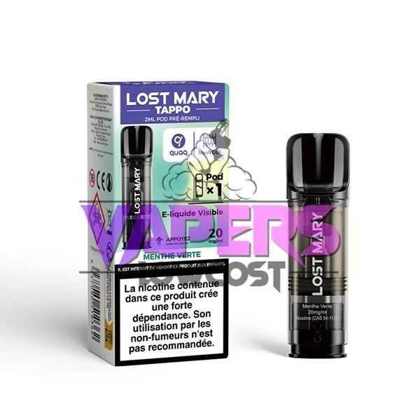 Pod Tappo 2ml 20mg Lost Mary-Menta verde-