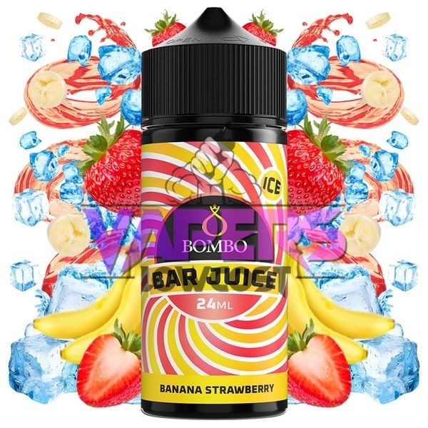 Aroma Banana Strawberry Ice 24ml (Longfill) – Bar Juice by Bombo