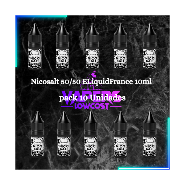 Nicosalt 50/50 ELiquidFrance 10ml (PACK DE 10 UNIDADES)