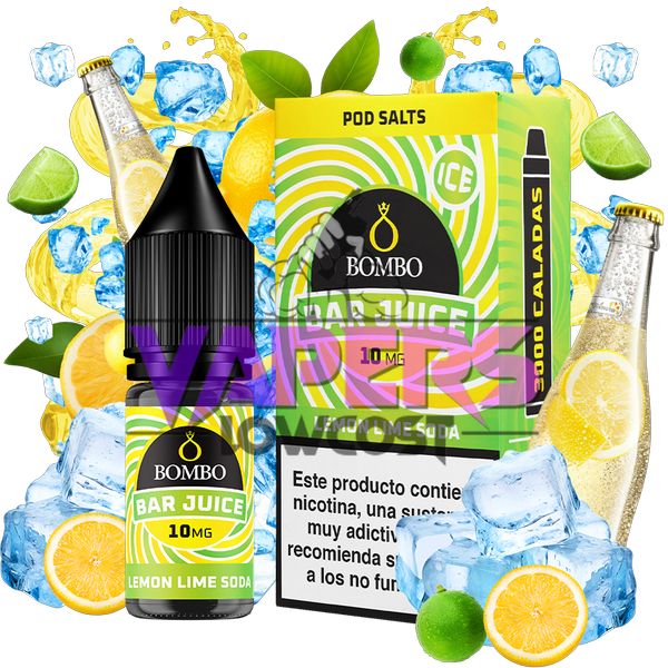 Lemon Lime Soda Ice 10ml – Bar Juice by Bombo