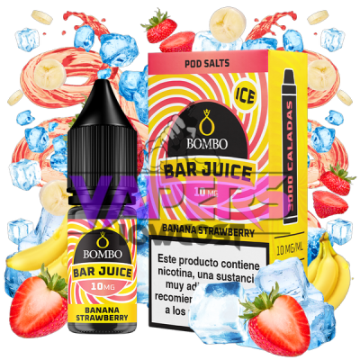 Banana Strawberry Ice 10ml – Bar Juice by Bombo