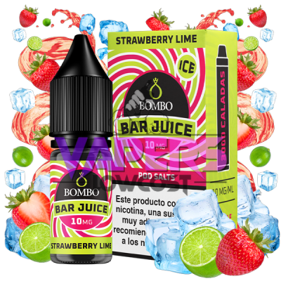 Strawberry Lime Ice 10ml – Bar Juice by Bombo