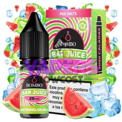 Watermelon Max Ice 10ml – Bar Juice by Bombo