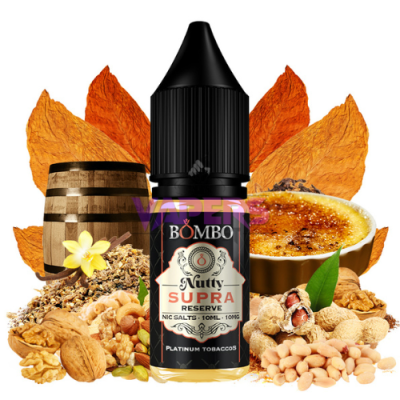 Nutty Supra Reserve 10ml – Platinum Tobacco by Bombo