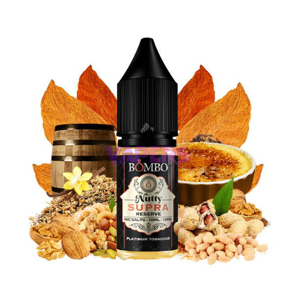 Nutty Supra Reserve 10ml – Platinum Tobacco by Bombo